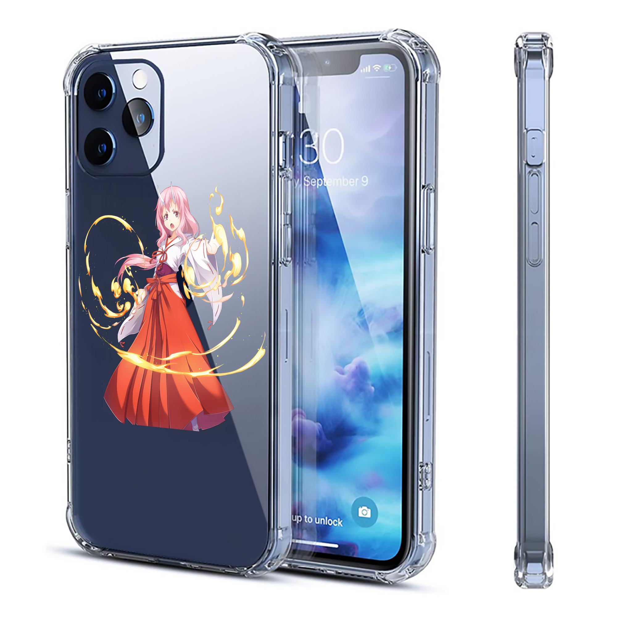 （画像用） 転スラ Regarding Reincarnated to Slime 【iPhone 12シリーズ対応】透明スマホケース（クリアソフトケース）